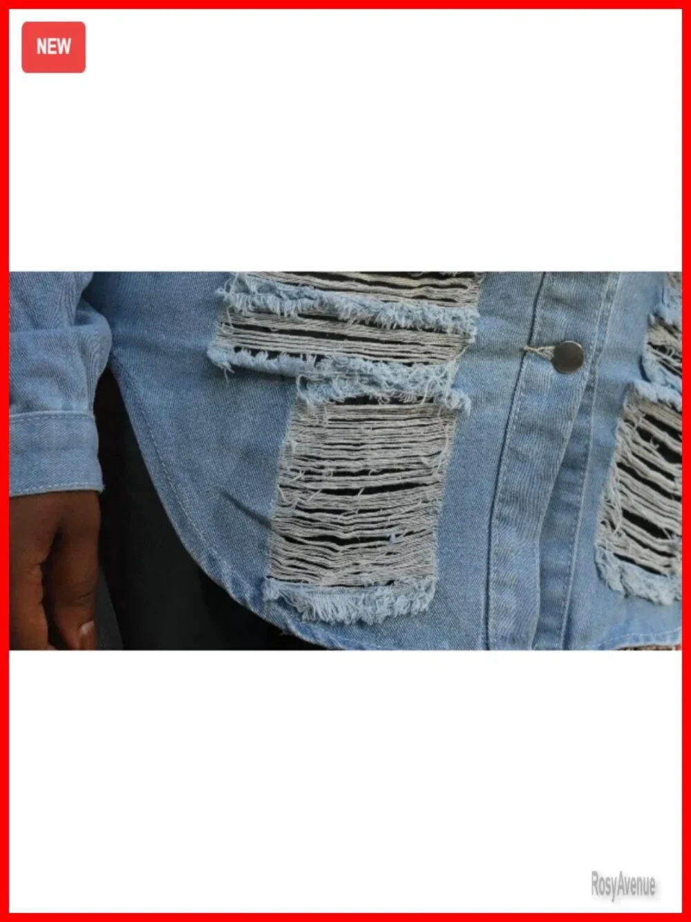Long Sleeve Classic Trucker Denim Jacket with Pockets